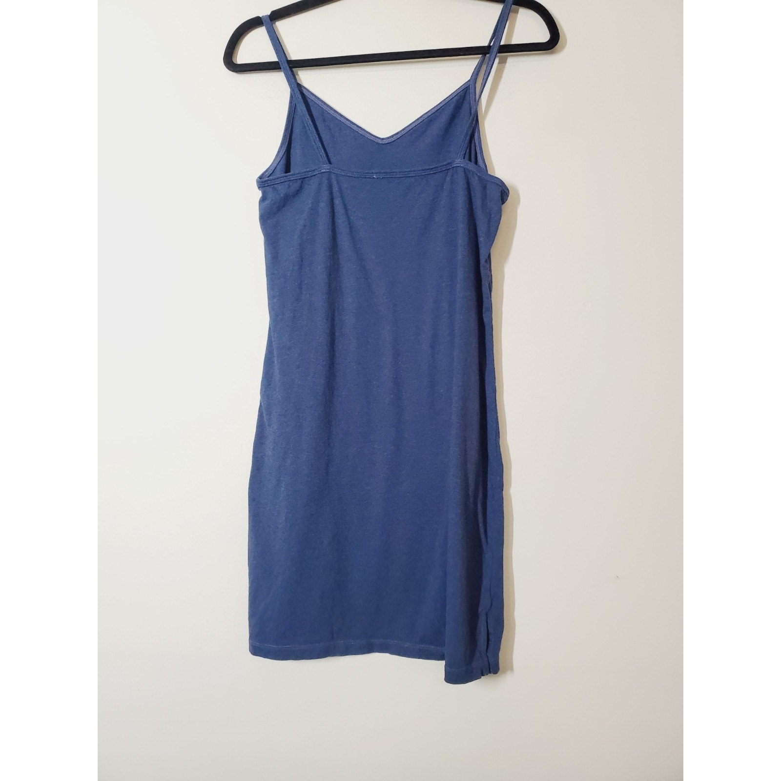 Cottonique Womens 5 Slip Dress 100% Organic Cotton Chemical Free Blue Natural — image 5 of 8